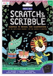 Ooly scratch and draw kit safari party creative toy