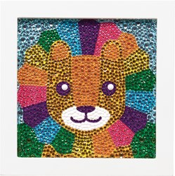 Ooly craft kit Gem Art Kit - creative animal art with gemstones