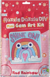 Ooly craft kit mini gemstone art Rad Rainbow glitter rainbow