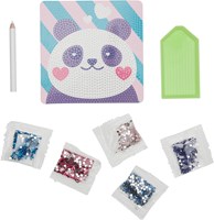 Ooly craft set - Mini Gem Art Kit Pretty Panda creative toy-2