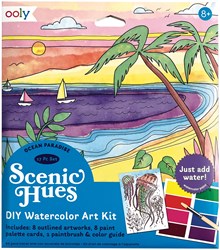 Ooly watercolor art kit - painting for kids and adults - Ocean Paradise