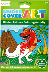 Ooly coloring activity dino patterns - 12 hidden art cards
