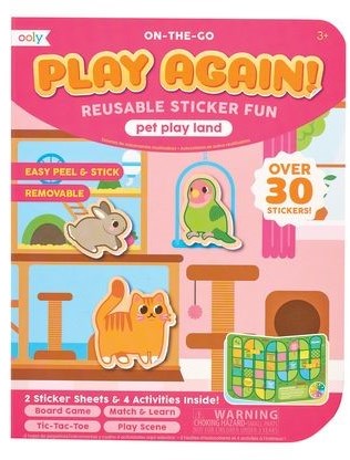 Ooly toy activity book Play Again Mini On The Go Pet Play Land
