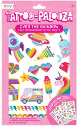 Ooly temporary tattoos kids Over the Rainbow colorful fun