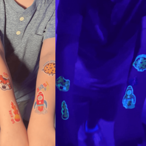 Ooly temporary glow-in-the-dark tattoos toy Zero Gravity Dino set-2
