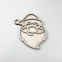 FiQ houten vulvorm Kerstman - 10×13 cm