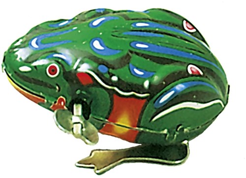Goki Tin Toy - Jumping Frog - Classic Retro Toy for Kids