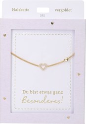 Depesche necklace heart gold - jewelry gift for girls