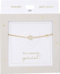Depesche gold-coloured bracelet Heart of Gold Paw with charm