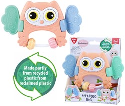 Play baby owl teething ring colorful - educational toy plastic