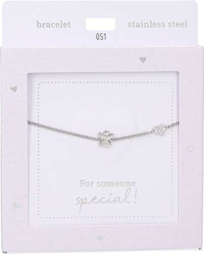 Depesche bracelet silver Heart of Gold - Angel - women's jewelry