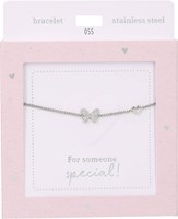 Depesche bracelet silver Heart of Gold butterfly women's jewelry