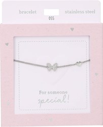 Depesche bracelet silver Heart of Gold butterfly women's jewelry