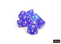 Chessex dice Nebula Aura white Luminary set 7 pieces polyhedral