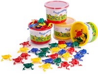 Viking Toys toy frog game - 16 colorful frogs in bucket