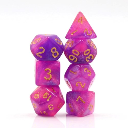 Foam Brain Games dice set Briar Rose Aurora RPG - roleplaying