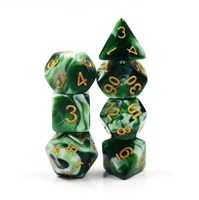 Foam Brain Games dice Jadeite RPG set - roleplaying game accessory