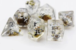 Foam Brain Games Black Koi Fish RPG Dice Set for tabletop games
