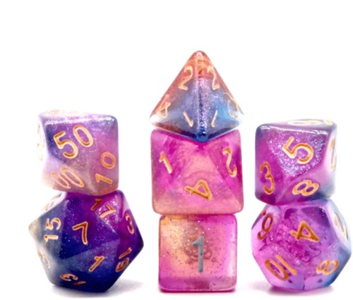 Foam Brain Games dice set Andromeda's Nebula for RPG games