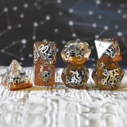 Foam Brain Games Desert Bull Head RPG Dice Set for tabletop games