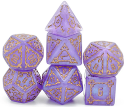 Foam Brain Games dice set - Huge Purple Castle - 25mm - educational toy