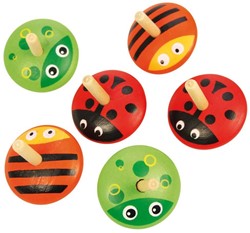 Bigjigs Animal Spinning Tops