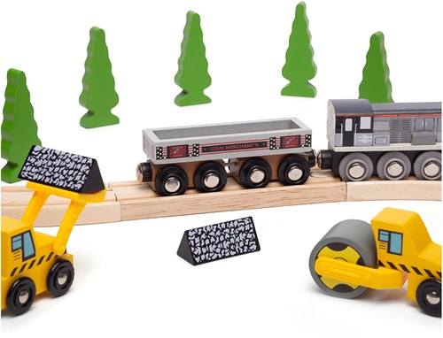 BigJigs coal wagon toy train - multicolor - wooden wagon-2