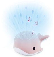 Zazu baby projector night light Wally pink with ocean sounds-2