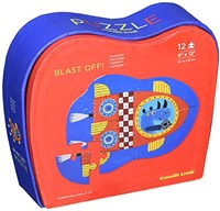 Crocodile Creek space puzzle - mini jigsaw rocket 12 pieces-3