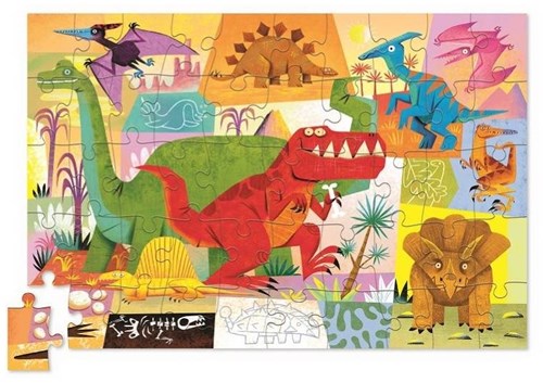 Crocodile Creek 50-Piece Tin Puzzle/Dino World-2