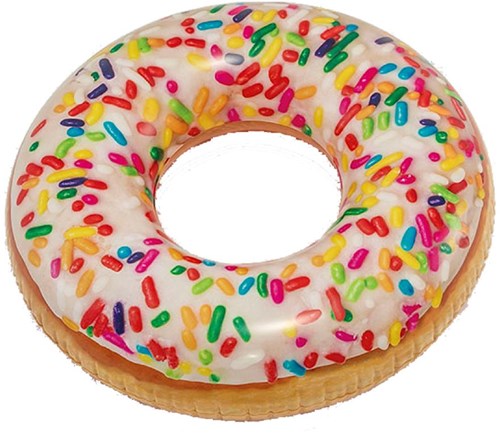 Intex swim ring donut sprinkles 114 cm pool beach water fun-3