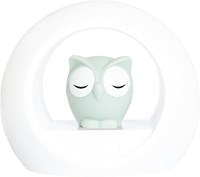 ZAZU nightlight Lou owl grey with sound sensor and timer function