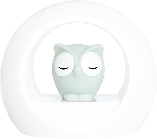 ZAZU nightlight Lou owl grey with sound sensor and timer function