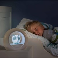 ZAZU nightlight Lou owl grey with sound sensor and timer function-2