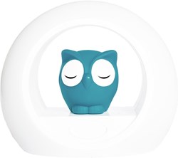 Zazu night light Lou owl blue - LED children's lamp with sound sensor