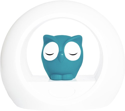 Zazu night light Lou owl blue - LED children's lamp with sound sensor
