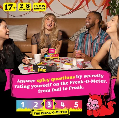 Asmodee card game Match My Freak for adults and friends-2