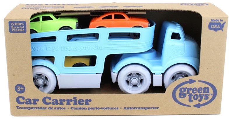 Green Toys car transporter blue incl. 3 cars