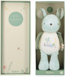 Kaloo musical mouse plush toy - sound cuddly toy recycled material