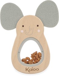 Kaloo wooden rattle elephant baby toy - Petites Chansons collection