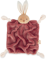 Kaloo comforter rabbit bordeaux - Intemporel baby comforter