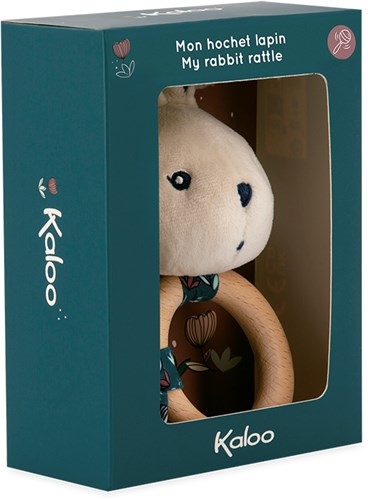 Kaloo bunny rattle nature - plush baby toy-3