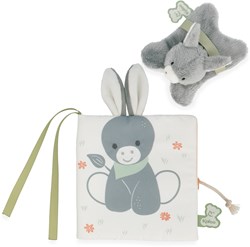 Kaloo cuddle book donkey - soft baby book farm adventure