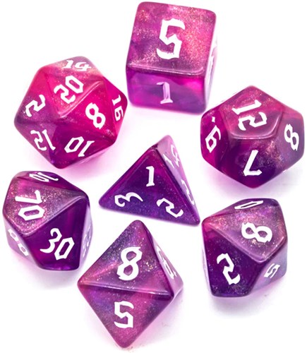 Foam Brain Games dice Gravity Elemental RPG set for roleplaying games