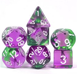 Foam Brain Games dice set Grapes on the Vine for RPG games