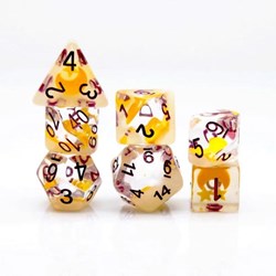 Foam Brain Games dice glow in the dark moon and star RPG set