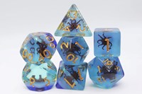 Foam Brain Games Coffee Octopus RPG Dice Set for tabletop games