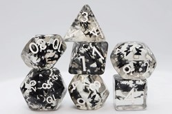 Foam Brain Games dice set Butterfly Kiss - black RPG game
