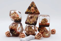 Foam Brain Games dice Dino Fossil set for roleplaying games