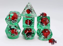 Foam Brain Games dice Lucky Ladybird RPG set roleplay tabletop
